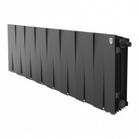 Радиатор биметаллический Royal Thermo PianoForte 300 Noir Sable 16 секций, нижнее подключение VDR80